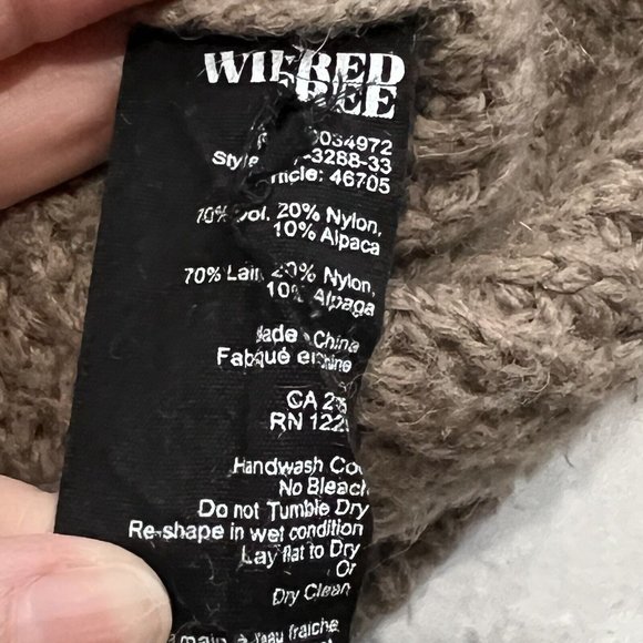 Wilfred Free Zip Alpaca Wool Blend Cardigan Sweater Women's Xsmall XS Brown - Picture 4 of 5